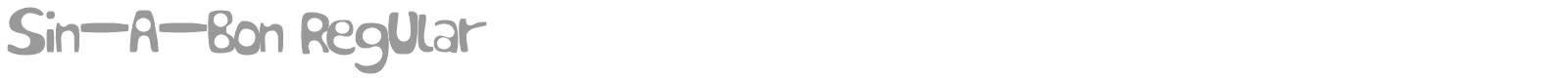 Sin-A-Bon font preview